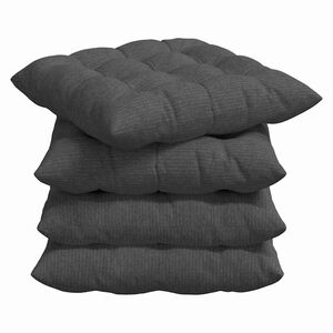 vidaXL Cuscini per Seduta 4 pcs Grigio scuro 40 x 40 x 6 cm