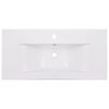 vidaXL Lavabo da Incasso 81x39,5x18,5 cm in Ceramica Bianco