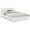 vidaXL Struttura del letto Bianco 160 x 200 cm Legno Ingegnerizzato
