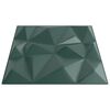 vidaXL Pannelli Murali 12 pz Verdi 50x50 cm XPS 3 m² Diamante