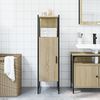vidaXL Mobile da Bagno Rovere Sonoma 33x33x120,5 cm Legno Multistrato