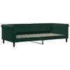 vidaXL Divano Letto con Letto Estraibile Verde Scuro 90x200cm Velluto