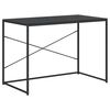 vidaXL Scrivania per Computer Nera 110x60x70 cm in Legno Multistrato