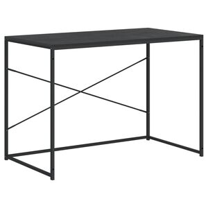vidaXL Scrivania per Computer Nera 110x60x70 cm in Legno Multistrato