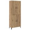 vidaXL Credenza 2 pcs Rovere artigianale 69,5 x 34 x 180 cm