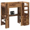 vidaXL Struttura letto a castello con scrivania Legno vecchio