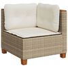 vidaXL Set Divano da Giardino 8 pz con Cuscini Beige in Polyrattan
