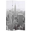 vidaXL Paravento Pieghevole 120x170 cm Stampa New York Bianco e Nero