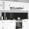 vidaXL Rivestimento da Cucina 2 pcs Nero 110 x 50 cm vetro temperato