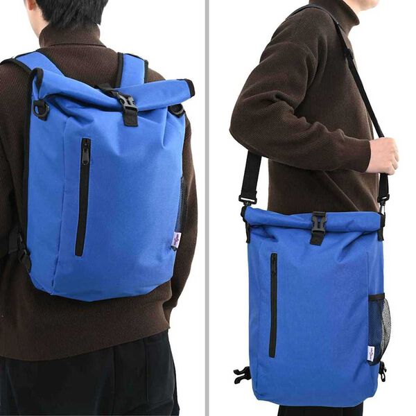 vidaXL Borsa per biciclette Blu 31 x 13 x 58 cm Poliestere