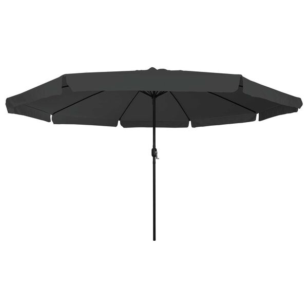 vidaXL Ombrello da giardino Antracite e Nero 395 x 395 x 245 cm