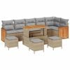vidaXL Set Divano da Giardino 10 pz 10-Numero di posti