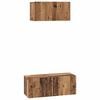 vidaXL Set mobile TV 2 pz Legno vecchio Legno ingegnerizzato