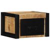 vidaXL Comodino 40x35x25 cm in Legno Grezzo Massello di Mango