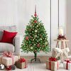 vidaXL Albero di Natale con 150 LED con supporto Verde 120 cm PE