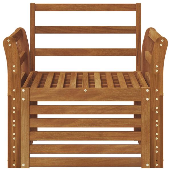 vidaXL Set di divani da esterno Naturale 75,5 x 63 x 73 cm