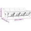 vidaXL Divano Massaggiante Reclinabile 4 Posti Grigio Scuro Microfibra