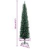 vidaXL Albero di Natale Artificiale Sottile con 150 LED 120 cm