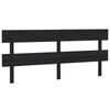 vidaXL Testiera per Letto Nera 184x3x81 cm in Legno Massello di Pino