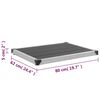 vidaXL Piatto Doccia da Esterni in WPC e Acciaio Inox 80x62 cm Grigio