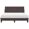vidaXL Letto con Materasso Hanko Marrone Scuro 140x190cm Tessuto