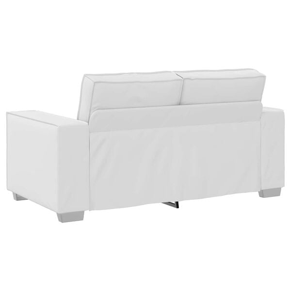 vidaXL Divano Bianco 160 x 80 x 84 cm Tessuto