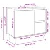 vidaXL Mobile Lavabo da Bagno Rovere Sonoma 65x33x60 cm in Truciolato