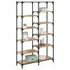 vidaXL Libreria rovere artigianale 100 x 32 x 170 cm Legno multistrato