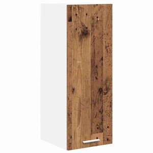 vidaXL Armadio pensile con porta Legno Antico e Bianco 30 x 31 x 80 cm