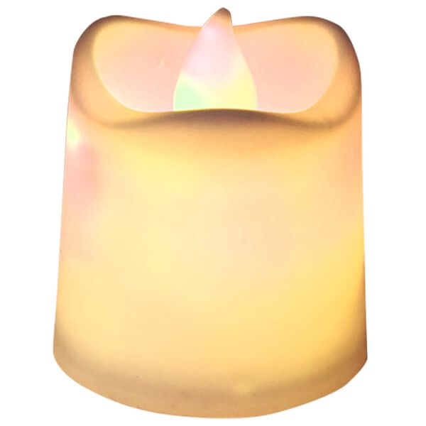 vidaXL Lumini Elettrici LED Senza Fiamma 24 pz Bianco Caldo