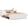 vidaXL Letto Libreria senza Materasso Bianco 200x200 cm Legno di Pino