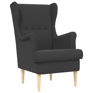 vidaXL Poltrona Grigio Scuro Boucl&eacute;