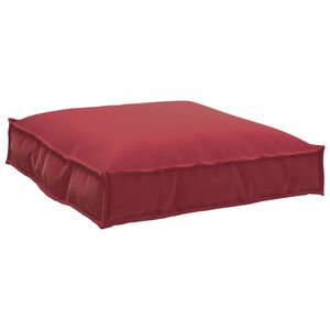 vidaXL Cuscino Rosso Vino 70 x 70 x 12 cm Tessuto Oxford