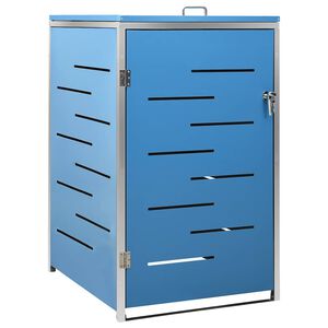 vidaXL Copribidone per Spazzatura Singolo 69x77,5x115cm Acciaio Inox