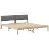 vidaXL Struttura del Letto marrone e grigio scuro 180 x 200 cm
