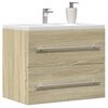 vidaXL Mobile Lavabo Rovere Sonoma 60x38,5x48 cm in Legno Multistrato