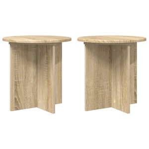 vidaXL Supporto per piante 2 pz Rovere Sonoma 40 x 40 x 40 cm