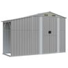 vidaXL Capanno da Giardino Grigio 277x93x179 cm in Acciaio Zincato