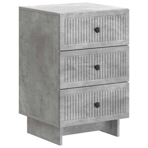 vidaXL Armadio da Notte con cassetto Grigio Cemento 43 x 41 x 66,5 cm