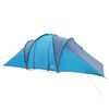 vidaXL Tenda da Campeggio a Cupola per 4 Persone Blu Impermeabile