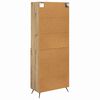 vidaXL Credenza con cassetto Rovere artigianale 69,5 x 34 x 180 cm