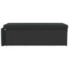 vidaXL Set Divani da Giardino 2 pz con Cuscini in Polyrattan Nero