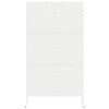 vidaXL Schermo per Privacy Bianco 100 x 50 x 180 cm Acciaio