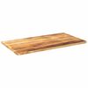 vidaXL Piano per Tavolo 110x50x3,8 cm Rettangolare Legno Mango Grezzo