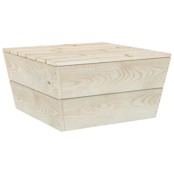 vidaXL Tavoli da Giardino 2 pz 60x60x30cm in Legno di Abete Impregnato