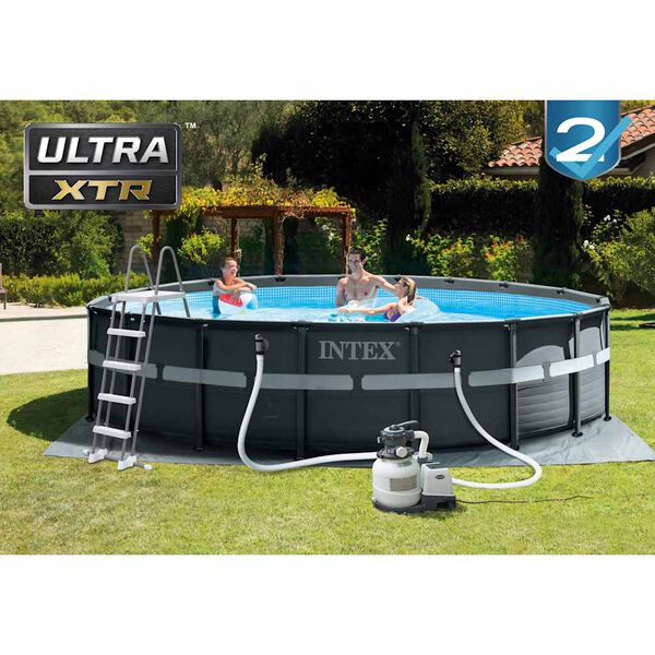 Intex Piscina Ultra XTR 549x132 cm con Pompa Filtro a Sabbia