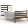 vidaXL Giroletto senza Materasso Ambra Legno Massello Pino 90x200 cm