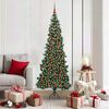 vidaXL Albero di Natale Artificiale Angolare con 300 LED Verde 180 cm