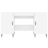 vidaXL Scrivania Bianca 140x50x75 cm in Legno Multistrato