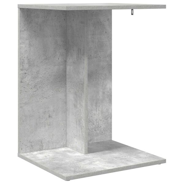 vidaXL Tavolo laterale Grigio cemento 45 x 40 x 62,5 cm